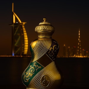 Raniya Gold Arabian Perfume Oil by Khadlaj 18ml, Alcohol Free | Premium Perfume Oil, Long Lasting Aroma, Attar Oil