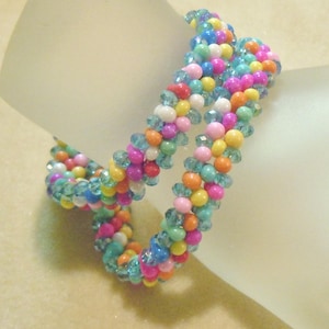 PATTERN RAW Pulsera envolvente Peanuts Farfalle Cristales tejido en ángulo recto