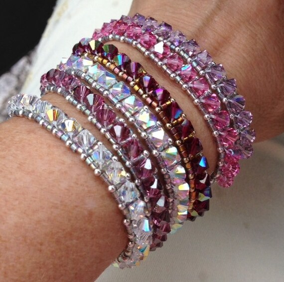 PATTERN Stack Um up Bracelet Right Angle Weave RAW Tennis Style Etsy