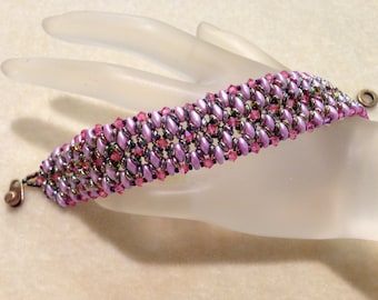 PATROON O My Super Duo-armband Rocailles Kristallen RAW