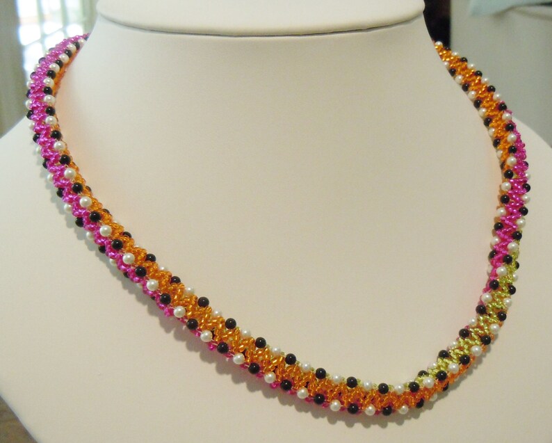 PATTERN Trichevron Chain Bead Weaving Necklace Etsy