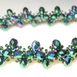PATTERN Tutorial Triangle weave bracelet traditional design