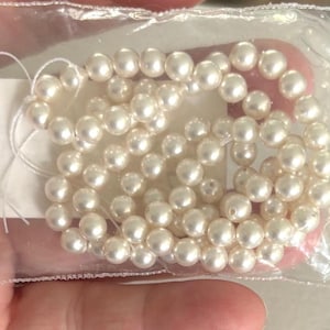 Swarovski pearls white crystal Pearl beads 5mm