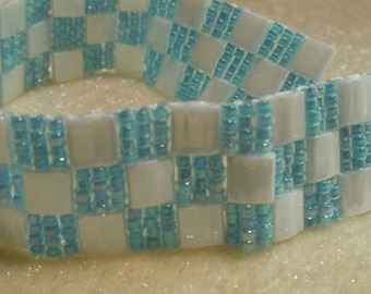 PATTERN Tila Checkerboard  bead  Bracelet