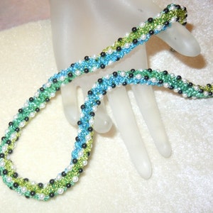 PATTERN Tri-Chevron Chain Bead Weaving Necklace image 1