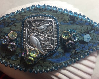 Bead Embroidery Armband, Kork Hintergrund (Anleitung)