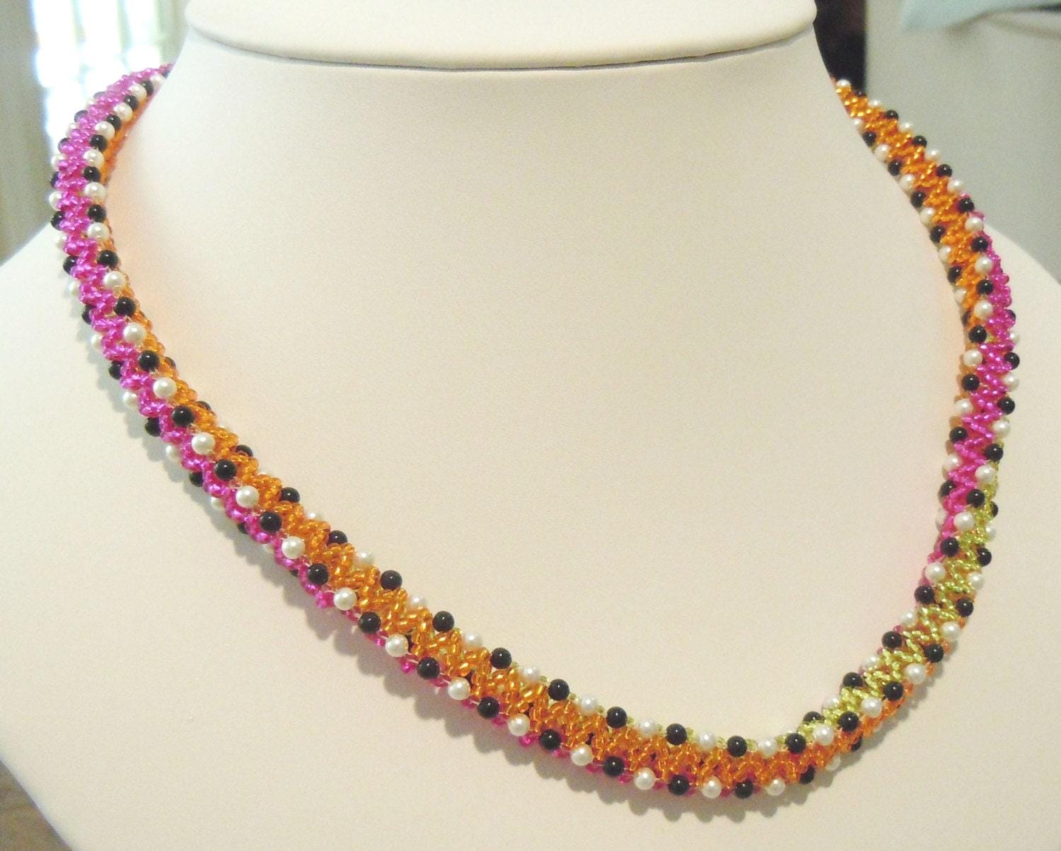 PATTERN Tri-chevron Chain Bead Weaving Necklace - Etsy
