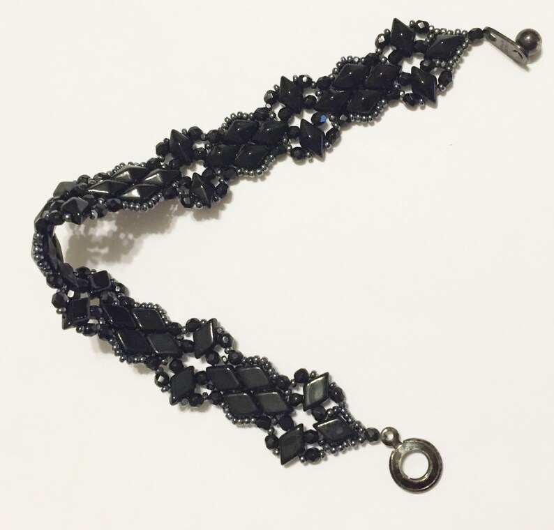 PATTERN Diamonds Duo and Wings bracelet Tutorial Etsy