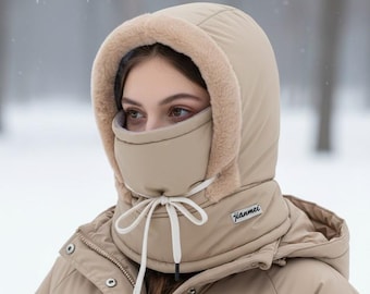 Winddichte bivakmuts met capuchon – warm, ademend volgelaatsmasker