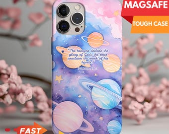 Psalm 19:1 Universe MagSafe iPhone Case – Christian Tough Phone Cover