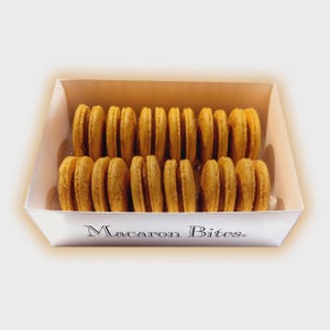 Pumpkin Macaron Cookies Gift Box - 24 Count