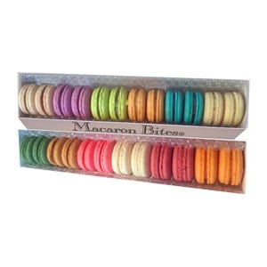 Macaron Bites Cookies Gift Box - 24 Pack