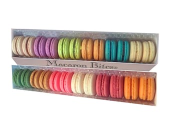 Macaron Bites Cookies Gift Box - 24 Pack