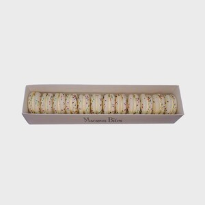 Cake Batter Macaron Cookies Gift Box - 12 Count