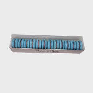 French Macarons - Macaron Bites Blueberry Macarons, 12 Count