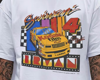 Vintage 1993 Ernie Irvan Kodak Film Nascar Racing T-Shirt, Nascar Winston Cup Series Shirt, 90s Racing Car Tee, Gift For Dad Mom