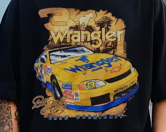 Vintage Dale Earnhardt Wrangler Goodwrench Unisex T-Shirt, Nascar Winston Cup Shirt, 90er Jahre Rennwagen-T-Shirt, Geschenk für Papa Mama