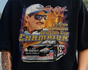 Vintage Dale Earnhardt Nascar Racing T-Shirt, Nascar Winston Cup Shirt, 90s Nascar Tee, Gift For Father, Gift For Mother