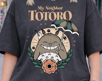 My Neighbor Totoro Shirt, Sweatshirt, Hoodie, Studio Ghibli Characters, Youth Toddler Kid Tee, Gift for Anime Lovers, Y2K Japanese