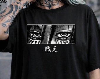 Eren Yeager Anime Eyes Attack On Titan Shirt, Sweatshirt, Hoodie, Shingeki no Kyojin Unisex Shirt, AOT Tee, Birthday Gift for Anime Lovers