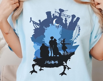 Howl's Moving Castle Shirt, Sweatshirt, Hoodie, Studio Ghibli Characters Youth Toddler Tee, Gift for Anime Lovers, Y2K Japanese Culture