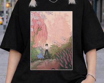 Howl and Sophie Shirt, Sweatshirt, Hoodie, Howl's Moving Castle, Studio Ghibli Characters, Kid Tee, Gift for Anime Lovers, Y2K Japanese
