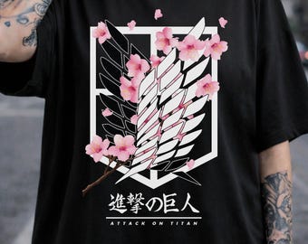 Survey Corps Attack On Titan Shirt, Sweatshirt, Hoodie, Shingeki no Kyojin Unisex Shirt, AOT Tee, Birthday Gift for Anime Lovers