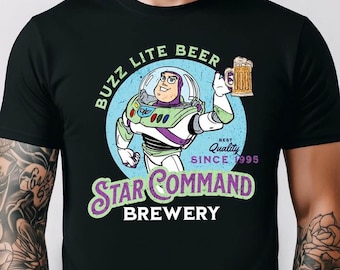 Star Command Brewery Shirt, Toy Story Beer Shirt, Disney World Shirt, Buzz Lite Beer Funny Disney Dad Shirt, Hollywood Studios