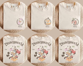 Camisetas familiares personalizadas de Disneyworld, viaje a Magic Kingdom, nombre personalizado