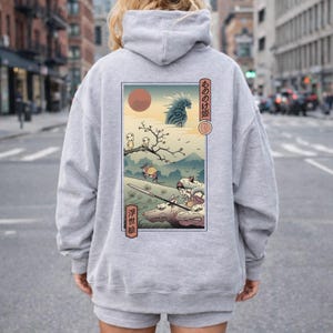 Vintage Princess Mononoke Shirt, Studio Ghibli Characters, Ashitaka, Kodama, Gift for Anime Lovers, Y2K Japanese Streetwear, Miyazaki Hayao image 6