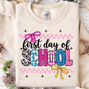 Coquette First Day Of School Png, Back To School Png, Teacher PNG, Preppy Back To School Png, School Png, First Day Of School Shirt Png