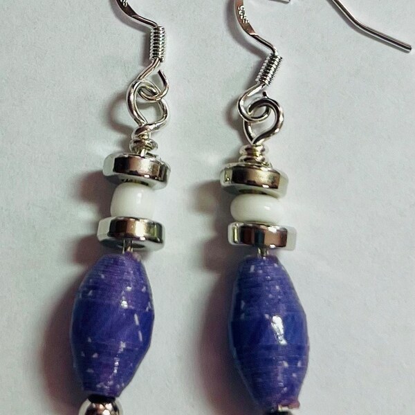 Paper Bead Earrings