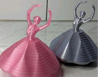 Sternballerina-Tanzstatue 3D Modell Fidget Twist 3D-Druck in-Ort-Design, Sterntänzer Fidget Twist STL-Datei 3D-Druck