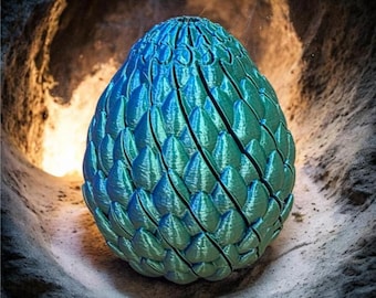 Drakägg Stresslindrande leksak 3D-utskriftsdesign, Twisty Fidget Egg STL, 3D-utskrivbar sensorisk leksak, Ledad Fidget, Stresslindrande skrivbordsleksak