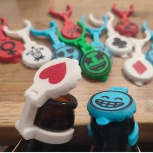 3D printed Bottle Cap Marker V2 for opened bottles to prevent insects from falling inside, Milk Bottle Cap STL - 3D Print File for Kitchen