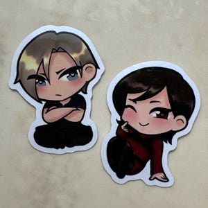 RESIDENT EVIL 4 REMAKE Stickers || Leon S Kennedy & Ada Wong