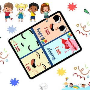 Tarjetas imprimibles de palabras afirmativas para bebés y niños pequeños: confianza y autoestima.