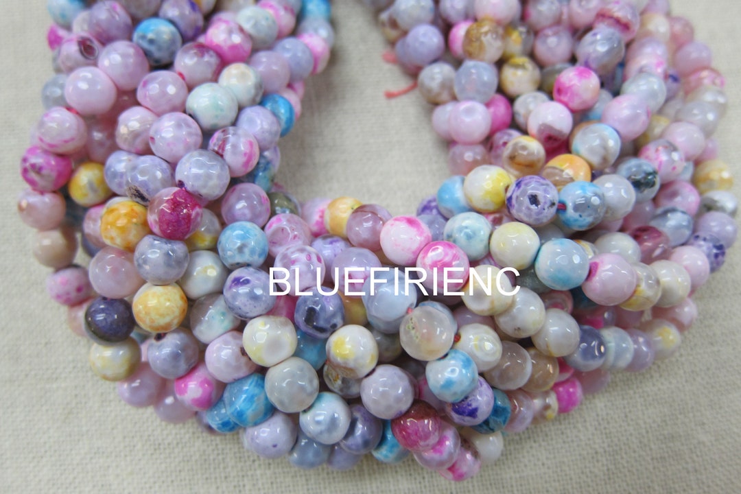 Natural Watermelon Tourmaline Beaded Bracelet – 8mm Round Gems, Elastic Stretch, 7.5 Inches