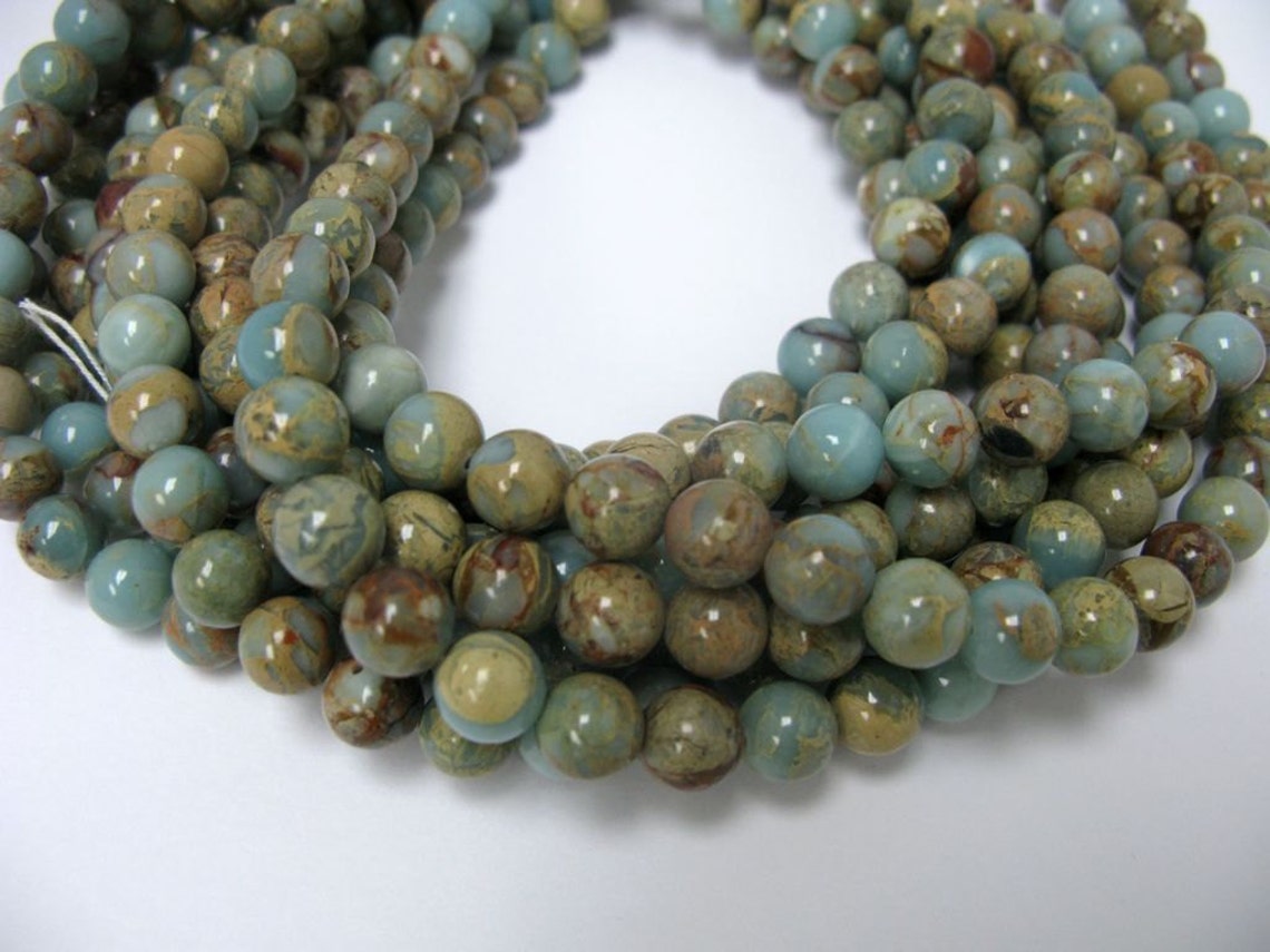 6mm African Opal Beads Etsy