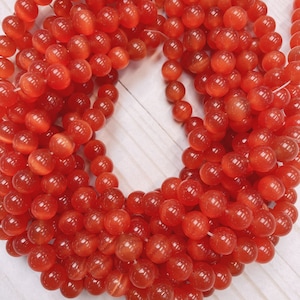 Cat&#39;s Eye  Beads, Smooth Round, 10mm and 12mm