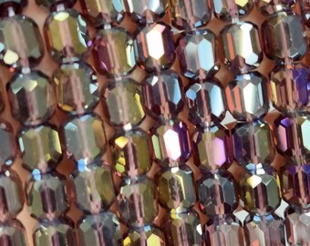 Faceted Shiny 8x9mm Chinese Mystic Micro faceted barrel shape Crystal Beads