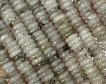 2x6MM Flat Rondelle Labradorite  Natural Stone Loose Abacus Spacer Beads for Jewelry Making Diy Bracelet Charms Accessories