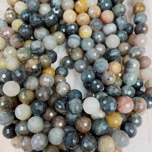 Natural Color Chinese Tourmaline Faceted Round Beads 6mm,8mm,10mm, and 12mm