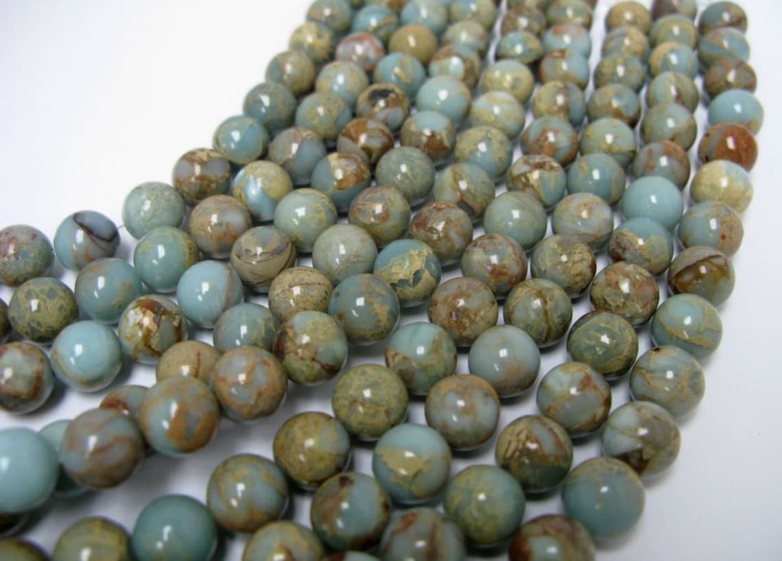 6mm African Opal Beads Etsy