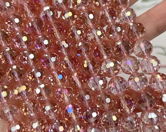 Faceted Shiny 10mm Chinese faceted round Crystal Beads