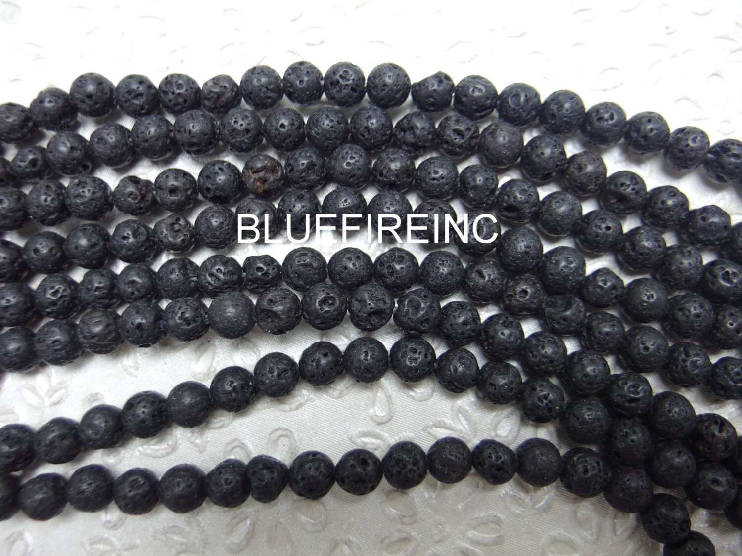 M/ Lava 8x10mm Tube Beads 15 Strand Size Varies Natural Black Volcano Lava  Beads for Jewelry Making 