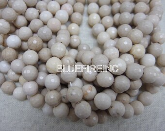 12mm River Stone Jasper Beads, Round Faceted