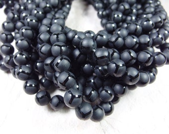 12mm Matte Onyx Beads