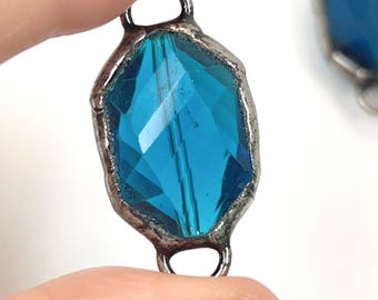 Conector de cristal soldado a mano, 1 pieza