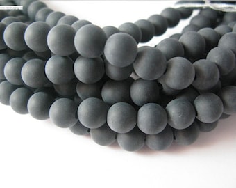 Matte Onyx Beads, 4mm-14mm
